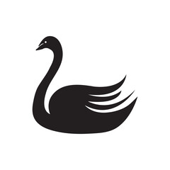 swan vector icon. swan symbol flat trendy style illustration on white background..eps