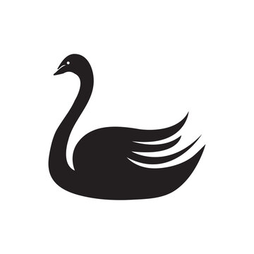 recommend clip art: swan vector icon. swan symbol flat trendy style illustration on white background..eps