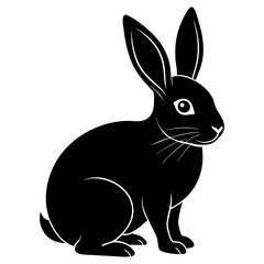 black and white rabbit silhouette vector illustration,head of a bull,Bunny characters,Holiday t shirt,Hand drawn trendy Vector illustration,Bunny svg face,Egg on black background