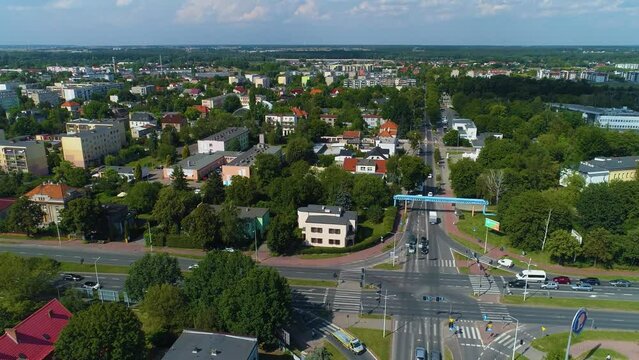 Beautiful Panorama Of Ostrow Wielkopolski Krajobraz Aerial View Poland