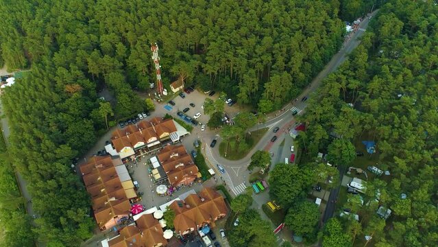 Entrance Beach Stegna Wejscie Na Plaze Aerial View Poland