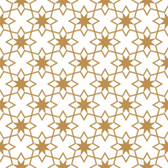 Seamless abstract geometric pattern in Islamic style