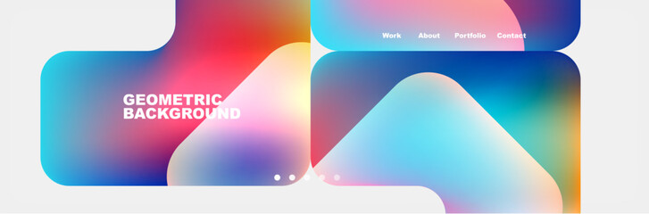 Teal Liquid color background design for Landing page site. Fluid gradient shapes composition. Futuristic design posters. Eps10 vector.