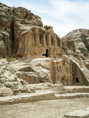 One of tombs with a monogamous burial at Petra Historic Reserve near the city of Wadi Musa which...