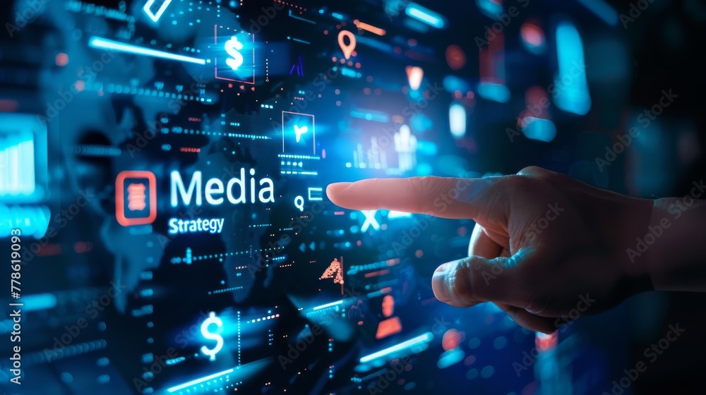 Poster leveraging technology driven advertising and market segmentation: advanced strategies for enhancing 