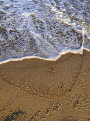 waves on the beach