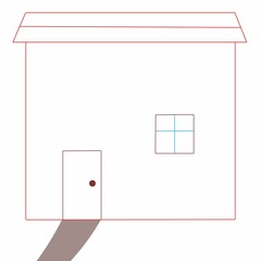 hand drawing house