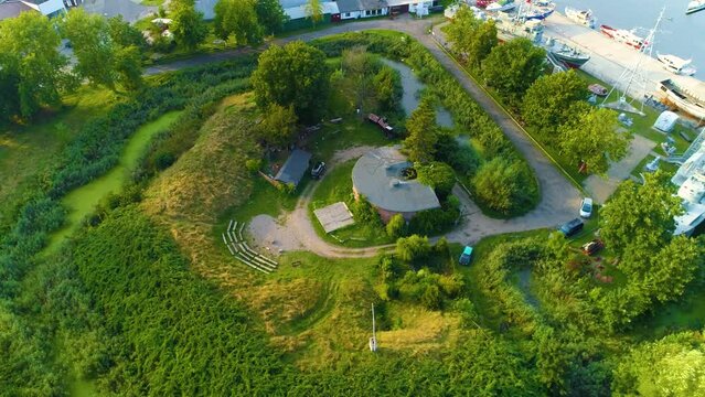 Reduta Solna Kolobrzeg Aerial View Poland