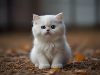 cat on the floor
