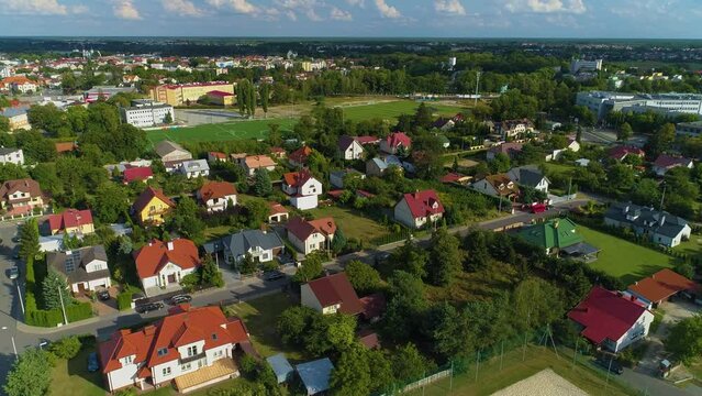 Beautiful Panorama Of Biala Podlaska Krajobraz Aerial View Poland