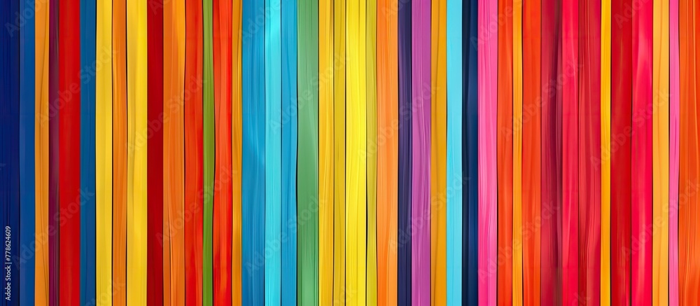 Aufkleber vibrant colors of magenta and electric blue create a striking striped pattern on a closeup of this c
