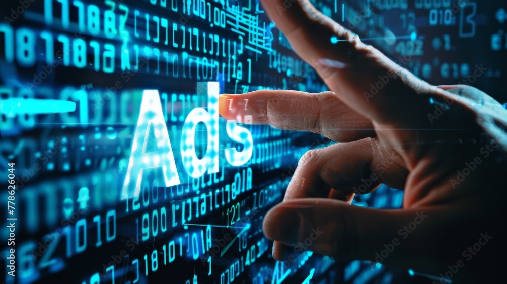 Poster optimize your business model using effective programmatic advertising strategies, creative content d