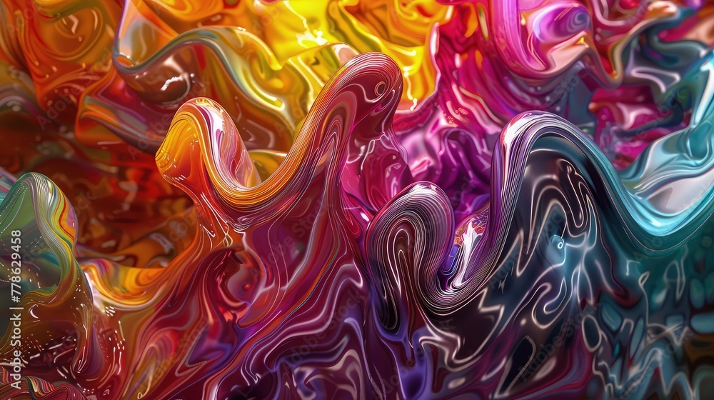 Poster a dynamic abstract background bursting with vibrant splashes of color
