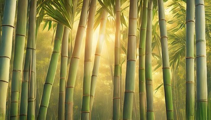 eco friendly bamboo texture green pattern background for sustainable brands