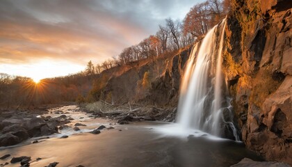 beautiful cascading waterfalls