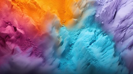 rainbow colored holi paint powder texture background