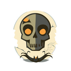 Halloween decoration icons skeleton icon