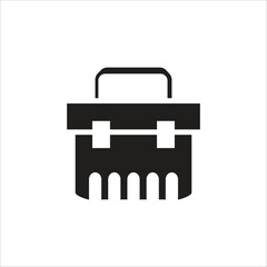 tool box vector icon line template