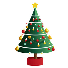 Christmas tree vector
