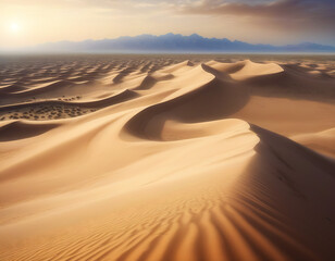 Fototapeta na wymiar sand dunes in the desert HD 8K wallpaper Stock Photographic Image, illustrations