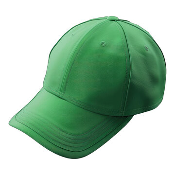 Green cap isolated on transparent background