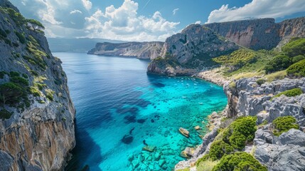 Fototapeta premium Explore the natural beauty of the world with stunning tranquil seascapes