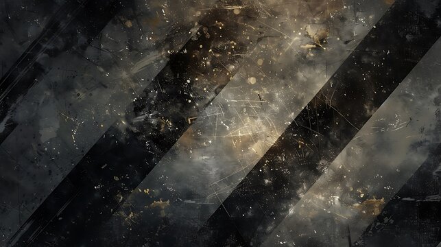 Grunge Tech background black white shape with splatter and glitter style