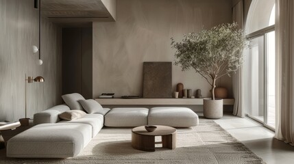 The beauty of simplicity with minimalist composition and understated elegance, Interior design