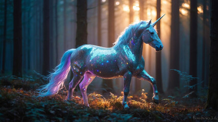 Whispers of the Cosmos Enigma of the Iridescent Slime Enchantress