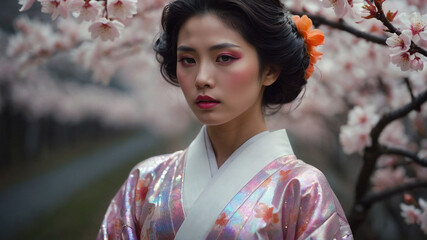 Whispers of the Cosmos Enigma of the Iridescent Slime Enchantress