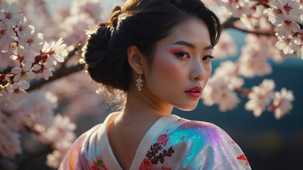 Whispers of the Cosmos Enigma of the Iridescent Slime Enchantress