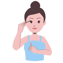 Girl Applying Mascara