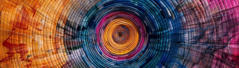 Beneath the auroras nomadic tribes weave baskets