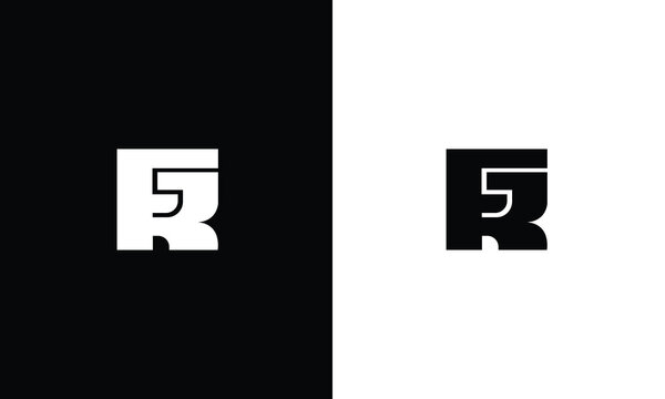 FR Alphabet Initials Luxury Logo Vector Icon Monogram