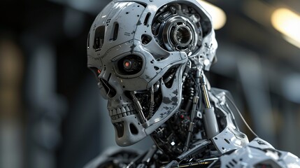 Photography of Futuristic Military Robot Warframe