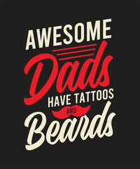 father's day typography t-shirt design