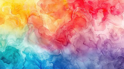 Abstract soft blend watercolor of rainbow pattern. Quotes and presentation types based background design. It is suitable for wallpaper, quotes, website, opening presentation, personal profile - obrazy, fototapety, plakaty
