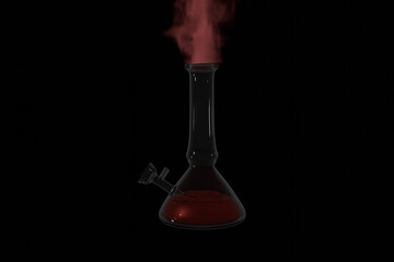 red smoke, Bong glass