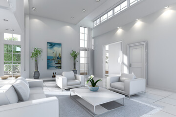 mockup interior home design