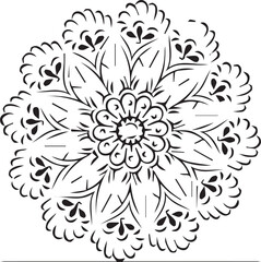 Beautiful mandala art, vector mandala design