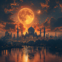 Eid Mubarak social media post background