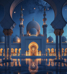 Eid Mubarak social media post background