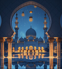 Eid Mubarak social media post background