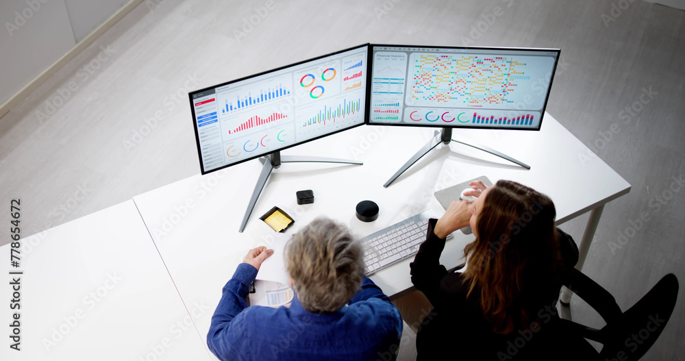 Aufkleber KPI Business Analytics Data Dashboard