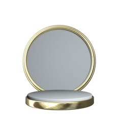 Podium with Frame 3D render