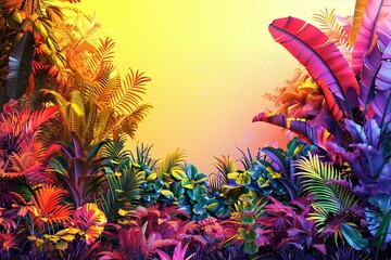 Colorful plants seen in tropics 
