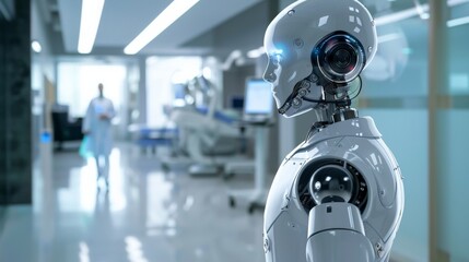Patients interact with AI-driven health bots for initial symptoms assessment before meeting with a doctor.