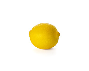 Lemon isolated on white background. Lemon fruit Clipping Path. 