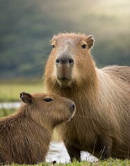 Capybara  - obrazy, fototapety, plakaty