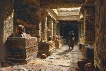 Explorer Uncovers Dynamic Relics in Ancient Temple: A Glimpse into a Lost Civilization